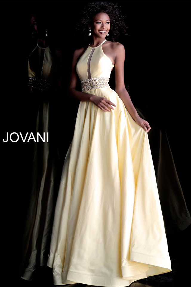 Model wearing Jovani style 61645 dress