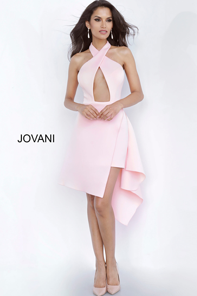 Model wearing Jovani style 68710 dress