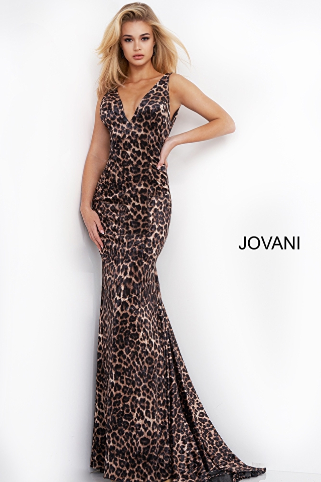 Model wearing Jovani style 8011 dress