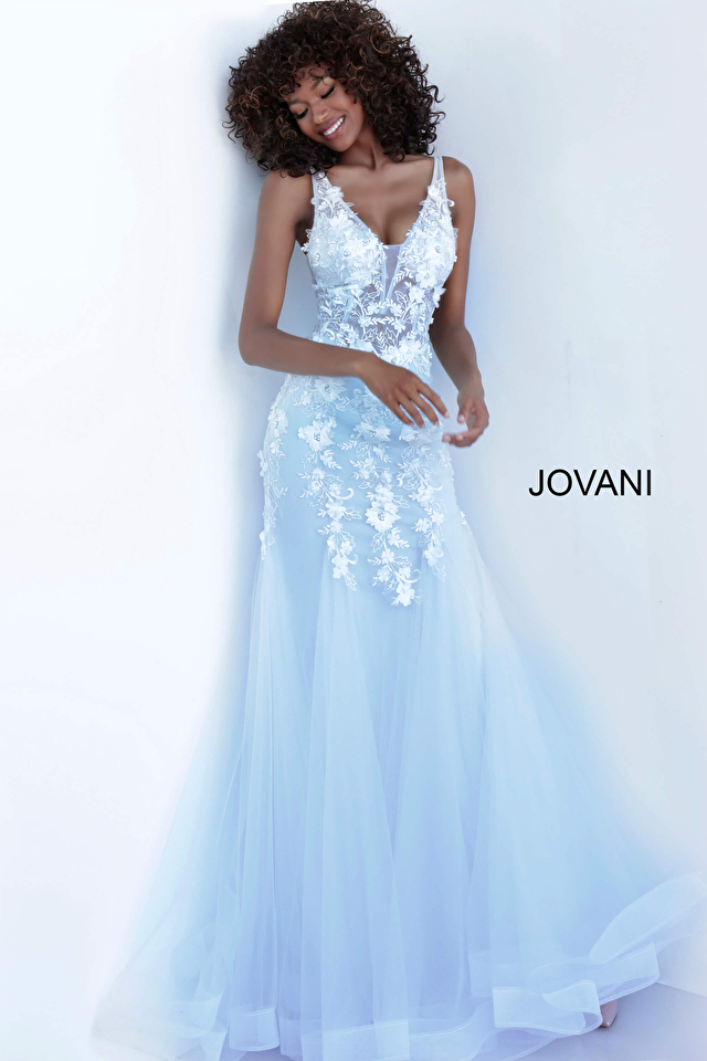 Model wearing Jovani style 8066 dress