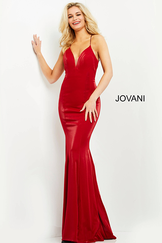 Model wearing Jovani style B68463 dress