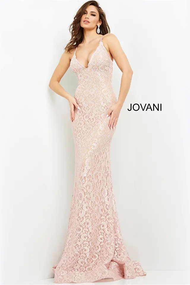 Model wearing Jovani style 06583 dress