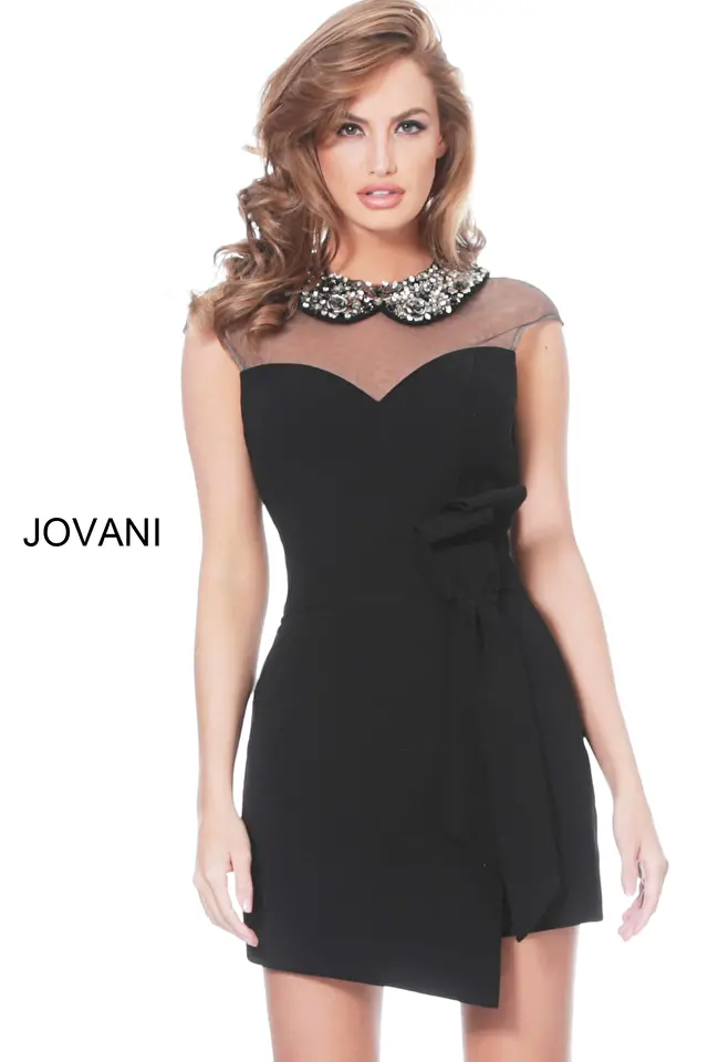 Model wearing Jovani style 03660 dress
