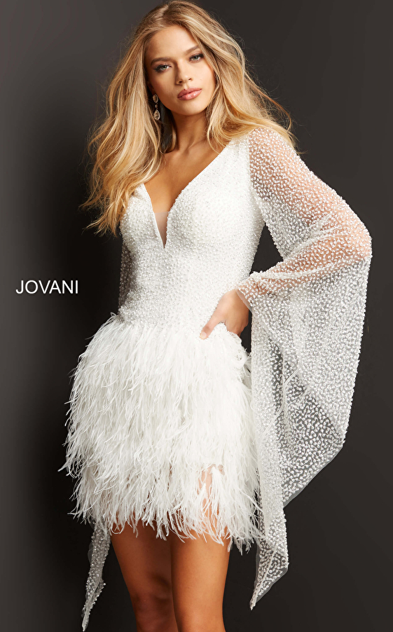 jovani white dress 07236