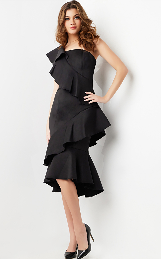 black midi dress 25971