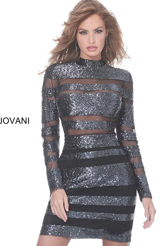 Model wearing Jovani style 3950 dress