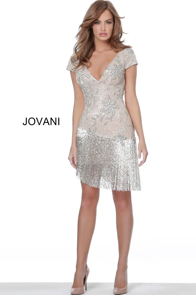 Model wearing Jovani style 62212 dress