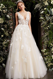 Jovani bridal 06286 tulle wedding gown