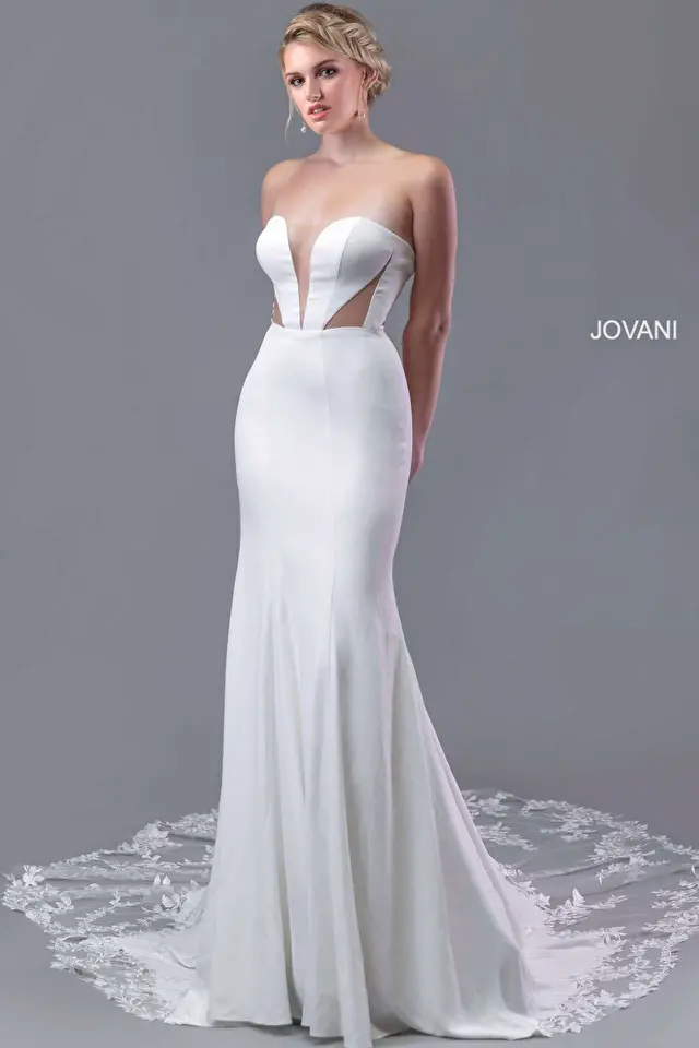 Model wearing Jovani style AV05783 dress