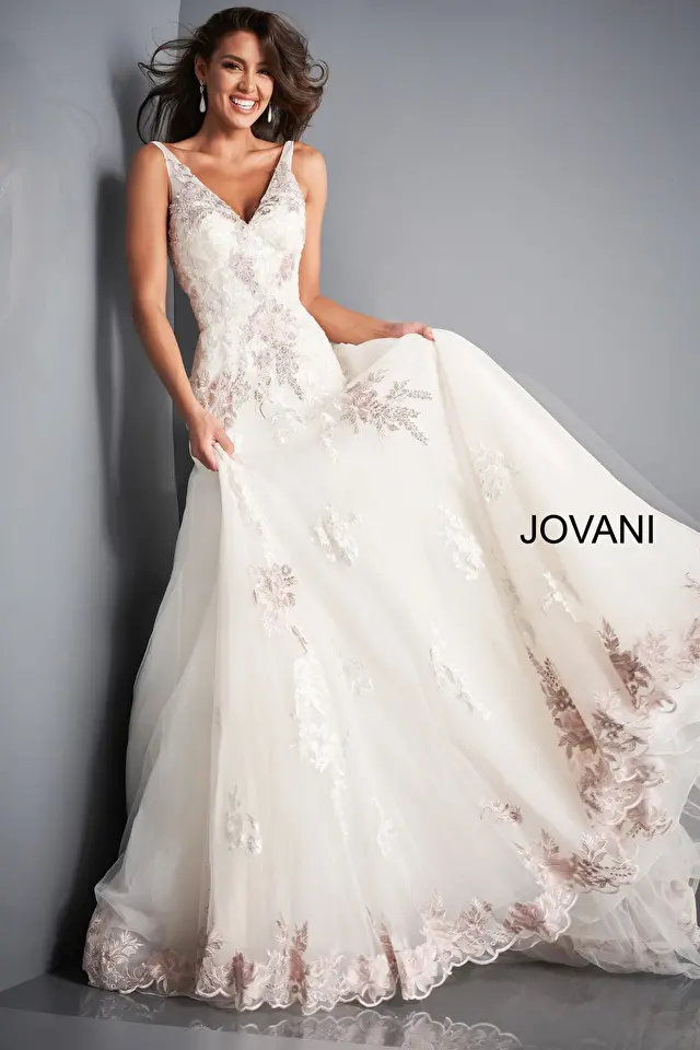 Model wearing Jovani style JB2417 dress