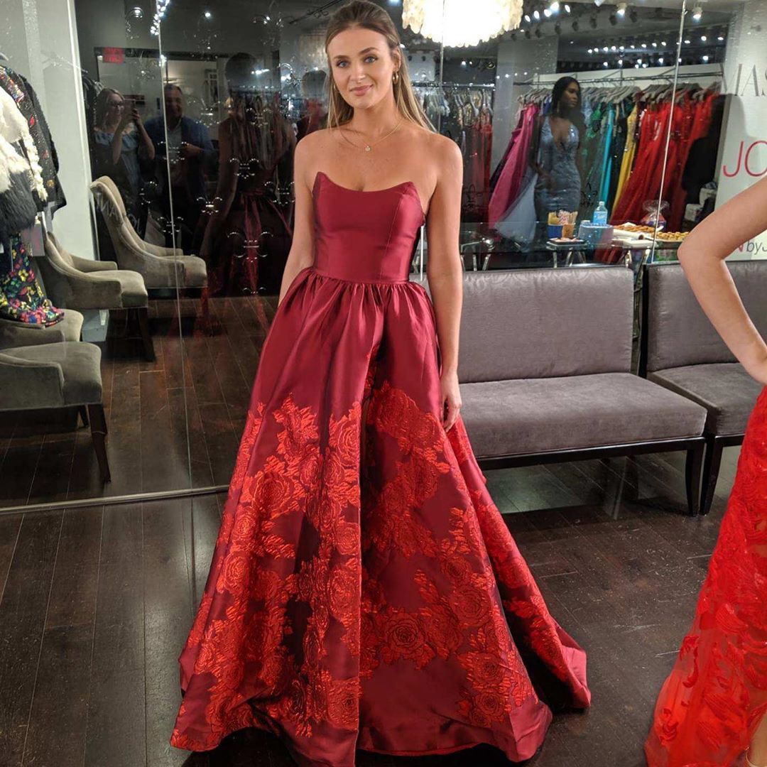 jovani red ball gown