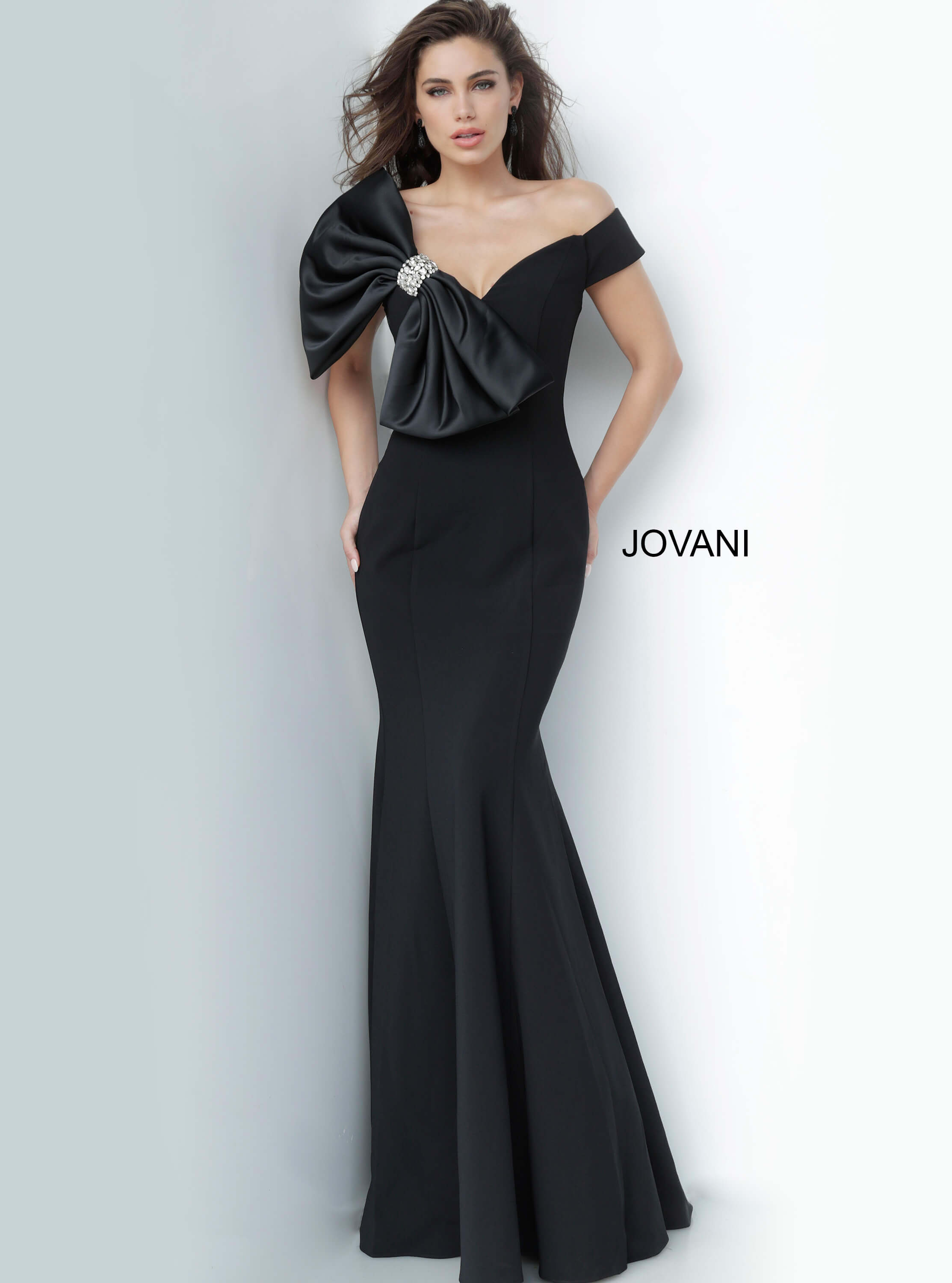 black and grey evening gowns