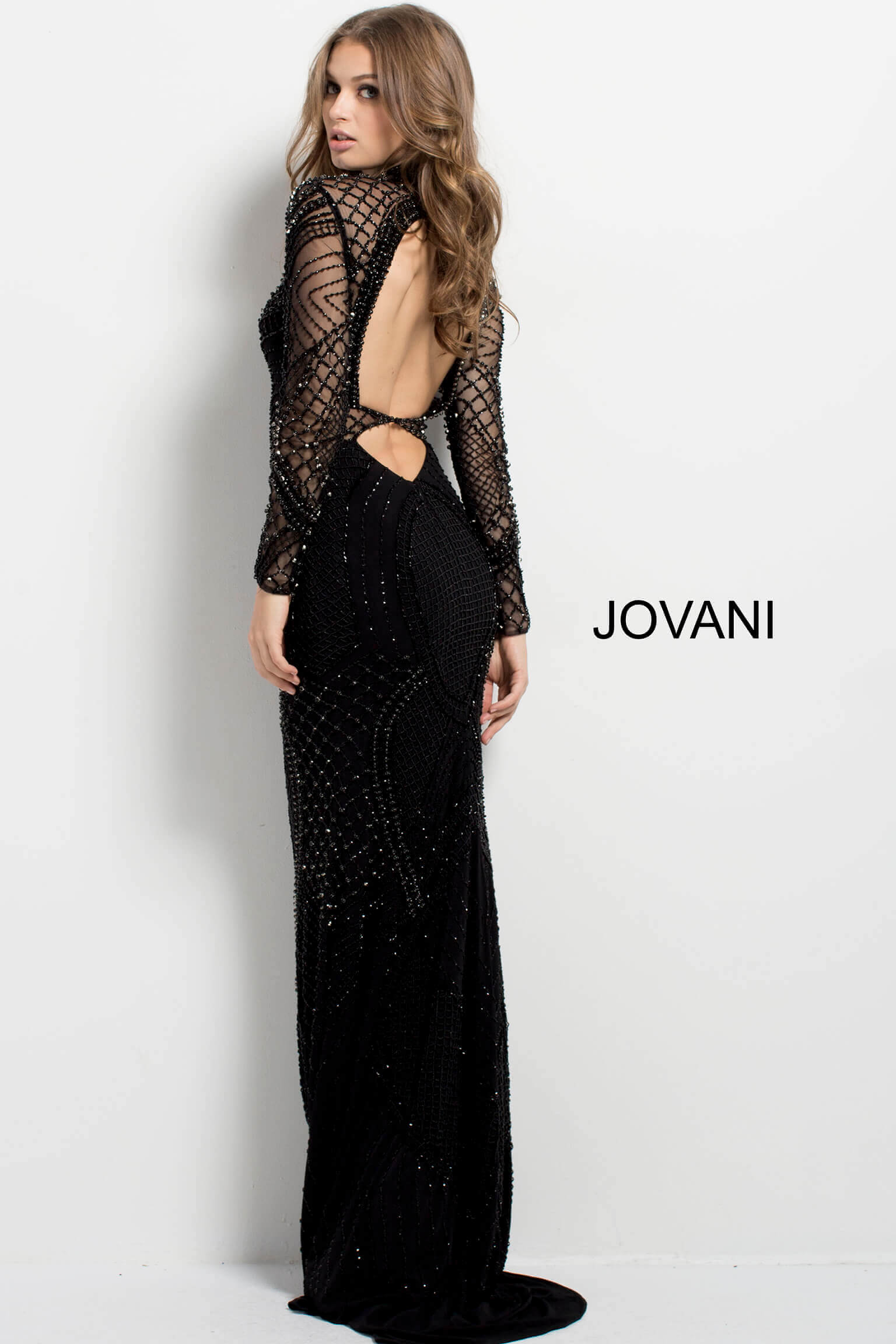 jovani black prom dress