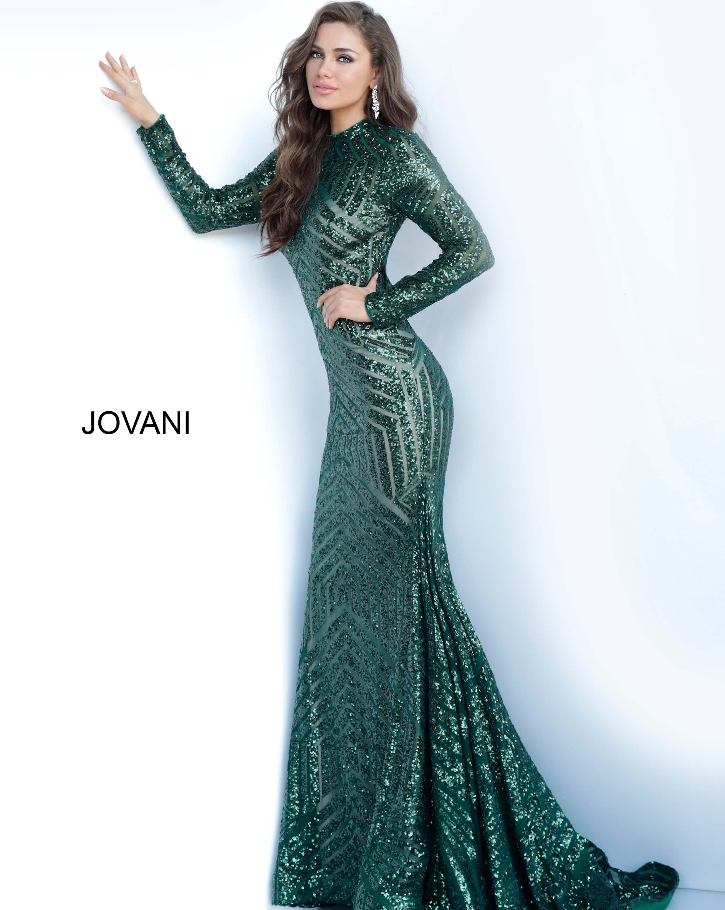 jovani long sleeve prom dresses