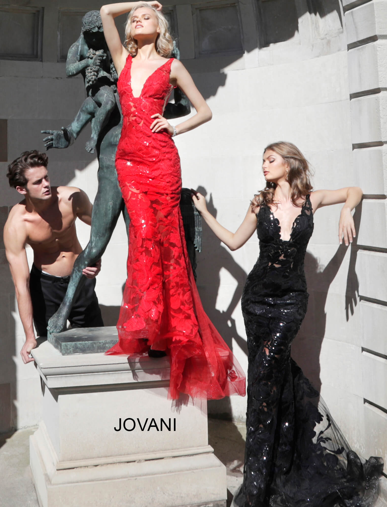 jovani black floral dress