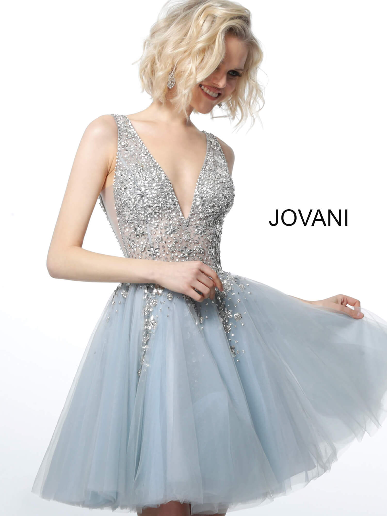 light blue jovani dress