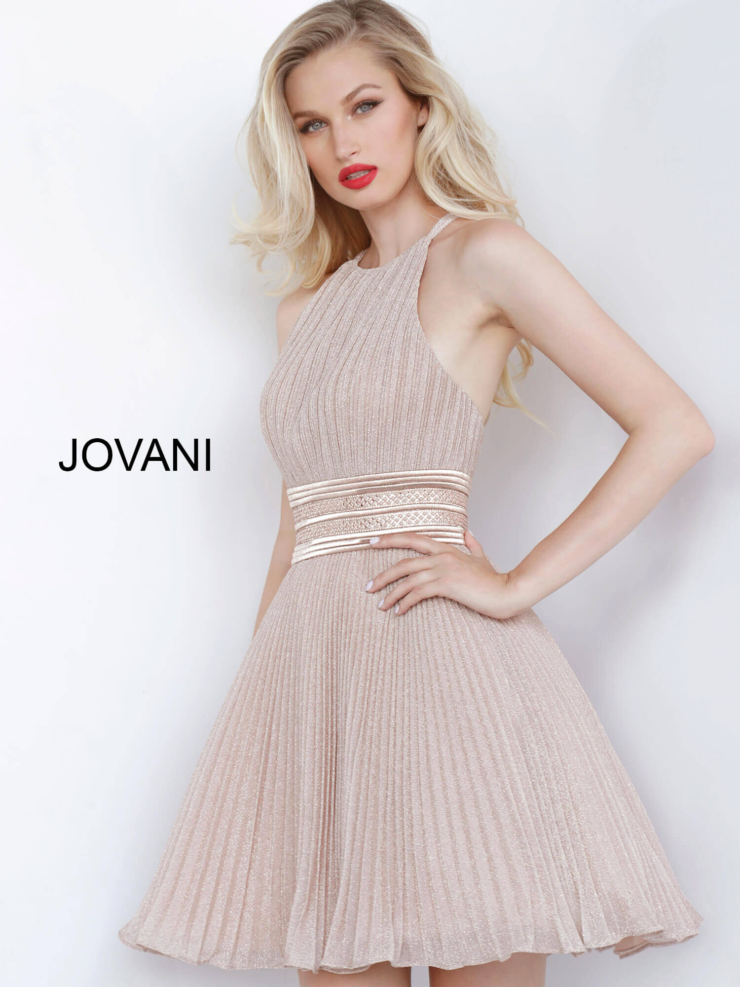 jovani fit and flare dress