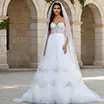 Sweetheart neckline a line bridal gown