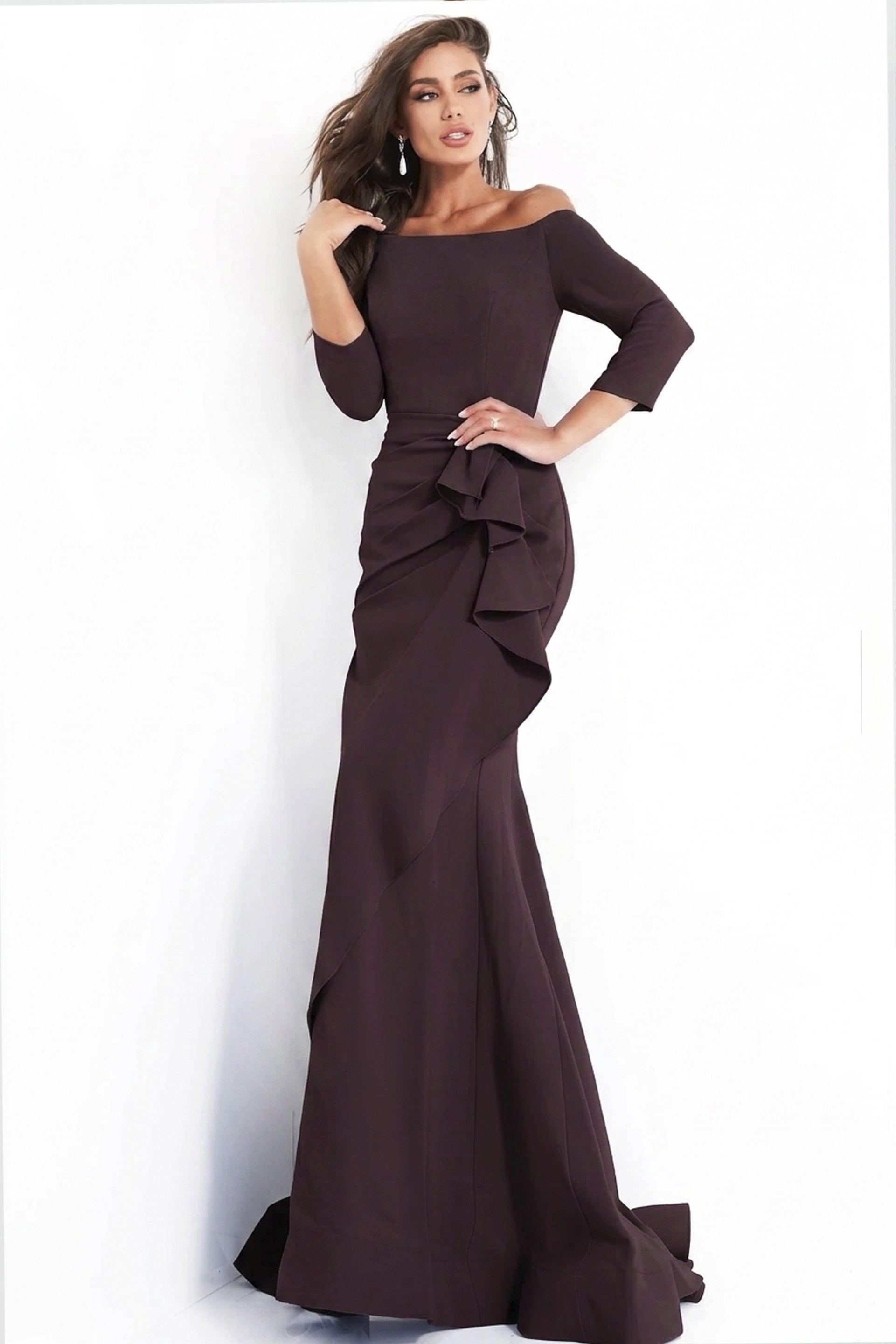 Jovani style 00446 in plum