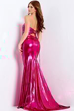 cut out metallic dress 45708