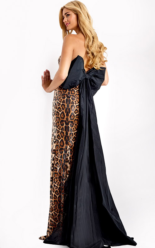Leopard sequin dress 48651