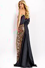 Fitted animal print dress 48651