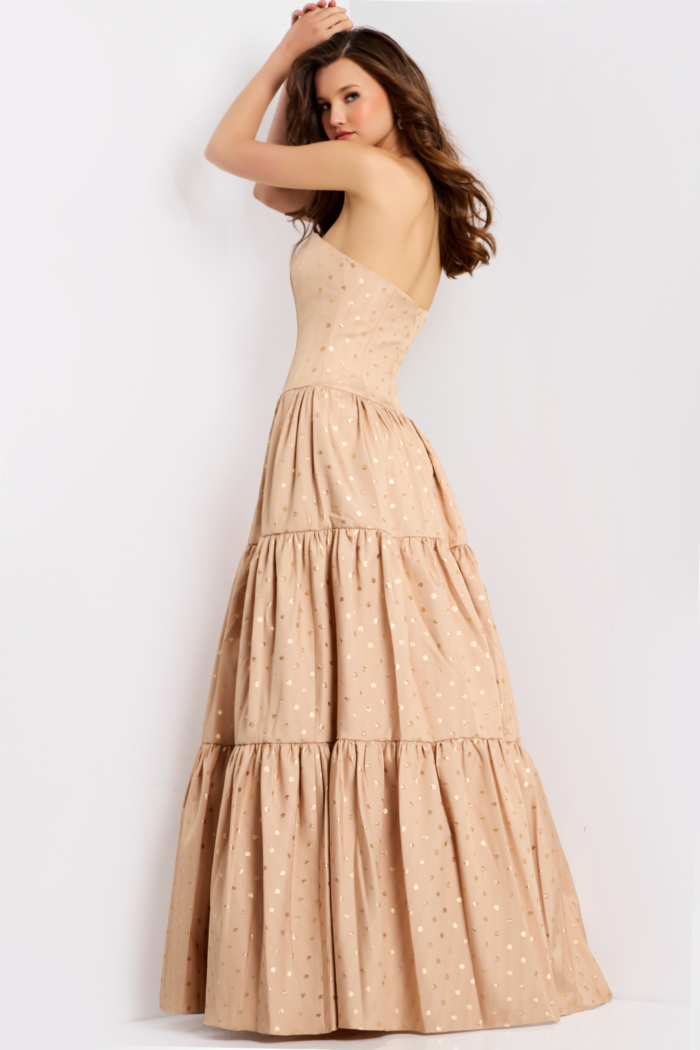 Tiered formal dress 49341
