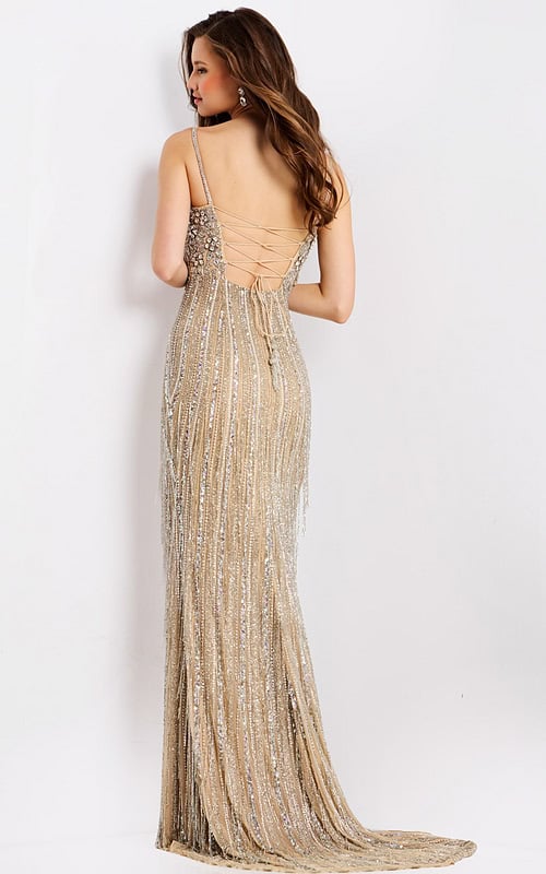 Embellished fringe dress 48548