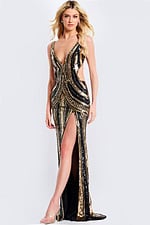Striped sequin dress 43953