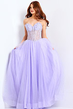 lilac corset bodice a line dress 49721