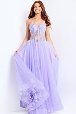 sweetheart neckline corset bodice beaded dress 49721