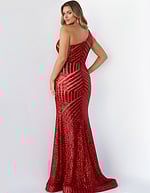 one shoulder embellished dress 06017