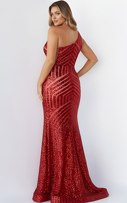 one shoulder embellished dress 06017