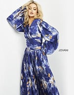 Jovani 06850 dress, showcasing pleated design from the front.