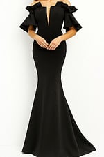 black mermaid evening dress 06901