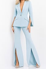 06922 blue pantsuit