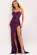 Fitted formal dress with sweetheart neckline 46714