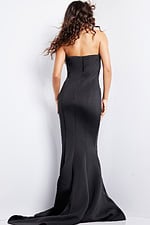 strapless black dress 07427