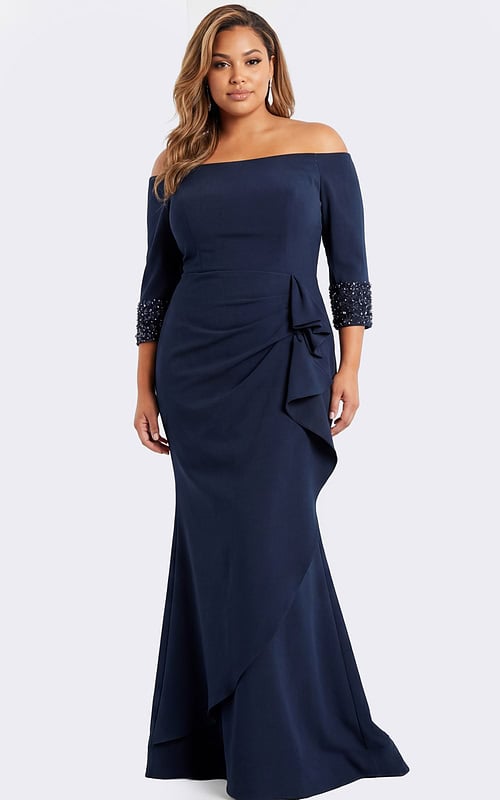 sachin and babi light blue dress Cold & Off The Shoulder Dresses | Plus Size main image 0