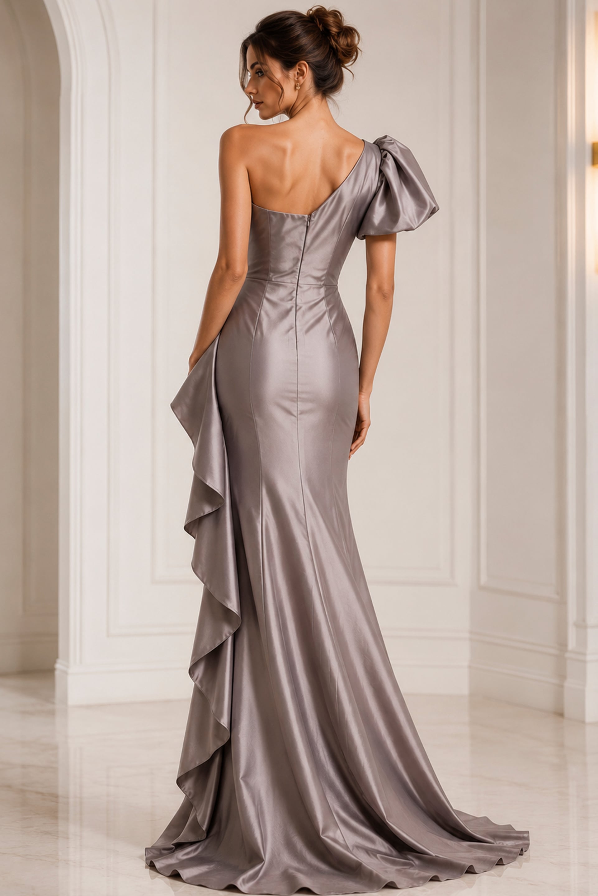 short sleeve long dress formal Sleeves Burgundy Champagne Tulle Prom Dresses, Short Sleeves Long Evening Dresses, US 14 / Custom Color / No Rush a full lining keeps things sleek against the skin Jovani 09201 Indigo One Shoulder