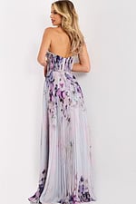 Sweetheart strapless gown with side slit 42564