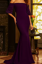 09516 purple mermaid dress