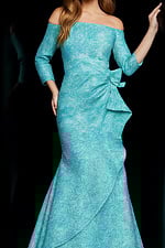 long sleeves mother of the bride dress 09550