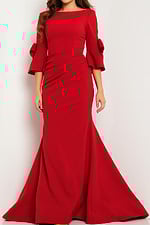 red mother of the bride dress 09776