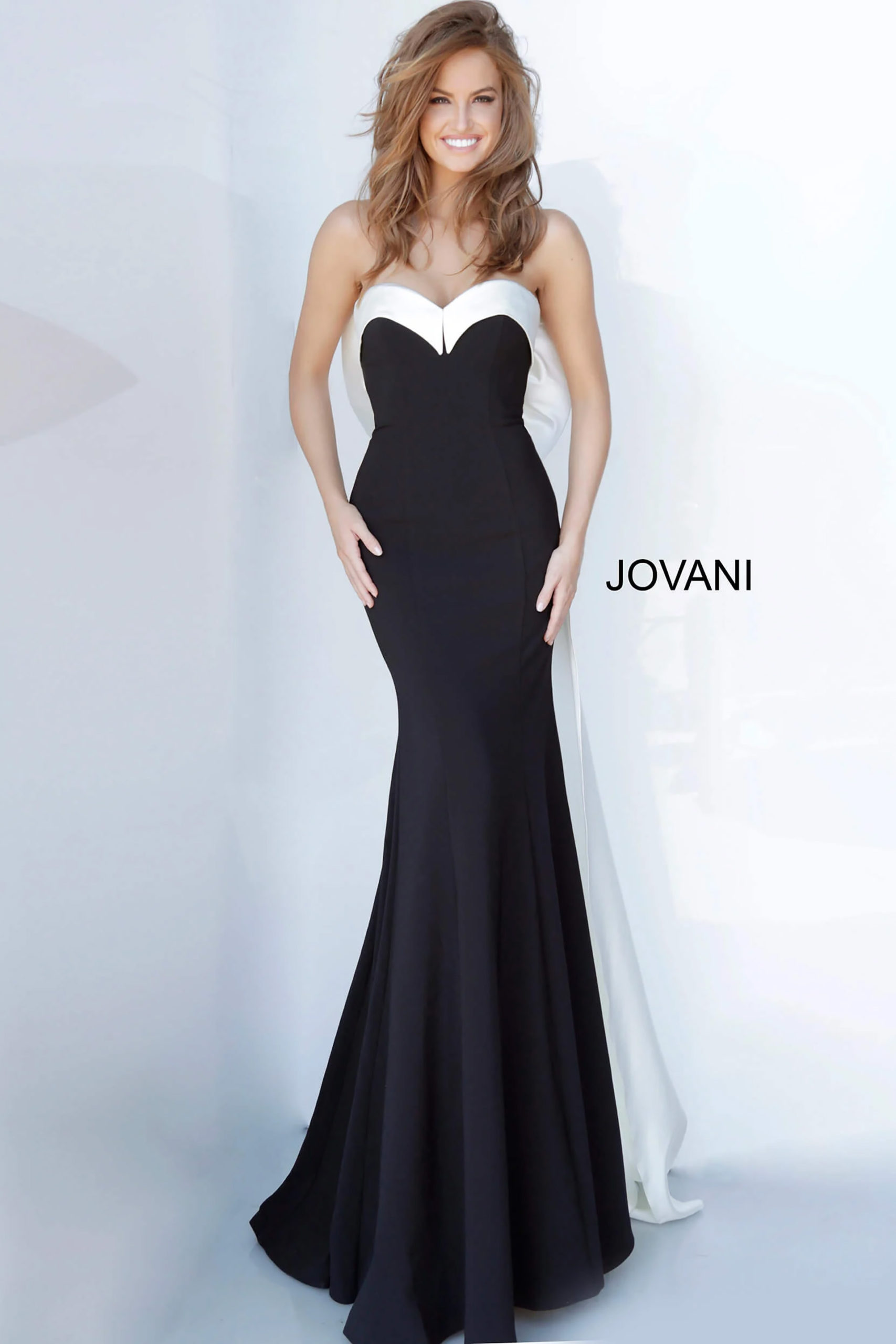 Jovani 12020 Strapless Sweetheart Neckline Dress | Jovani