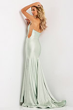 Mermaid Satin Prom Gown With Open Back
