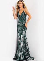 Sparkling Open Back Sequin Dress