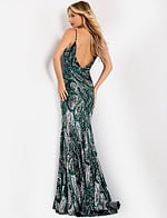 Fitted Mermaid Dress With Shimmering Beads