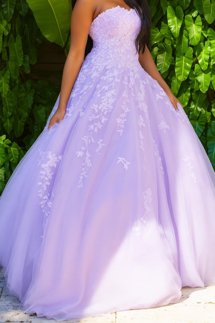 1831 lilac ball gown