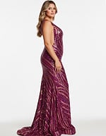 v neck embellished dress 22314